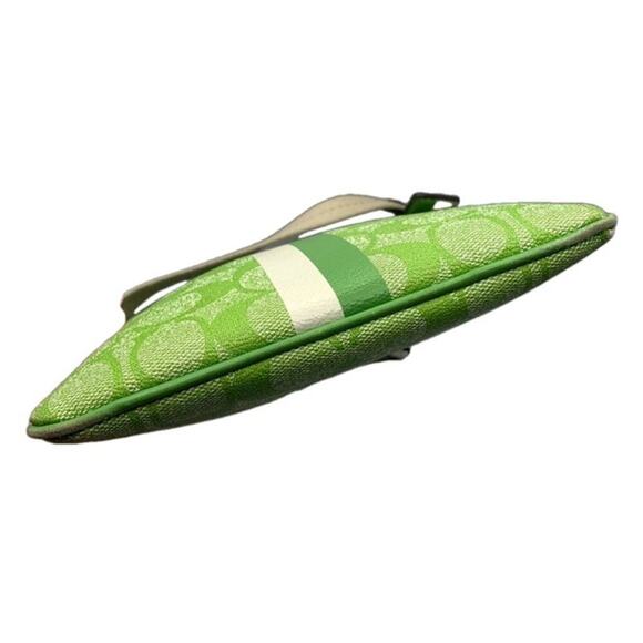 COACH Green Coated Canvas Crossbody - Picture 2 of 9